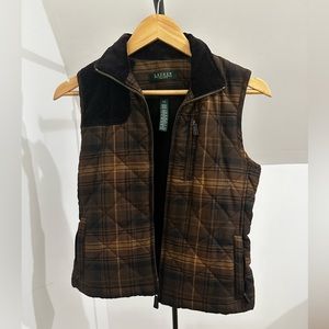NWOT Lauren Ralph Lauren Plaid Vest